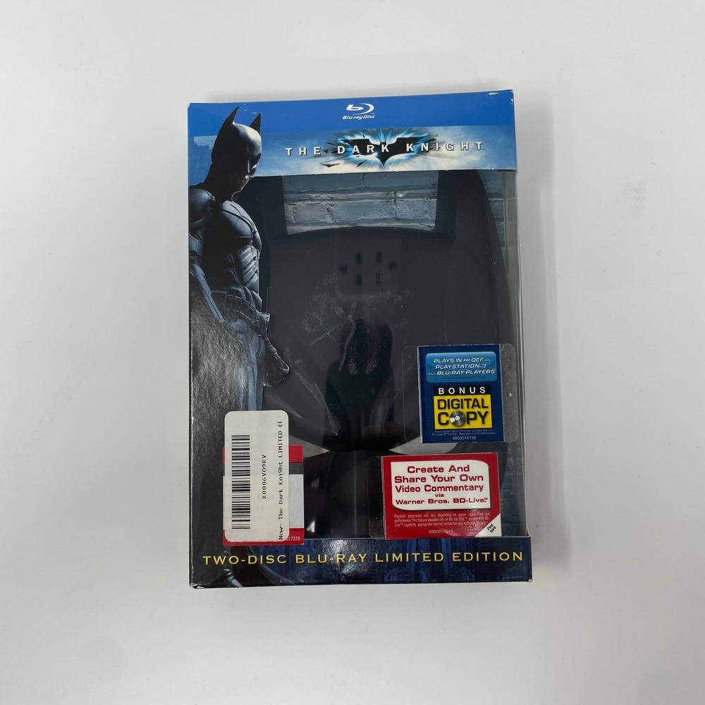 The Dark Night Batman Limited Edition Mask DVD Blu-ray Sealed